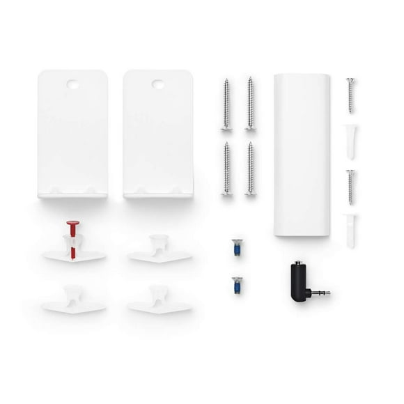 Soporte de pared para barra de sonido Bose, acero, blanco