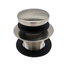 Westbrass D3323-07 1-3/8" Fine Thread NPSM Tip-Toe Bathtub Drain, Satin Nickel