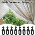 thumbnail image 6 of 50pcs Plastic Hooks For Mosquito Netting And Gazebo Curtains, Smooth Gliding, Rustproof, Multipurpose Use, 6 of 8