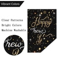 thumbnail image 6 of Happy New Year Garden Flag 12.5x18 Double Sided Vertical, Burlap Small Celebration Confetti Welcome New Year Yard Flag Sign Holiday Winter House Outdoor Outside Decorations (ONLY FLAG), 6 of 6