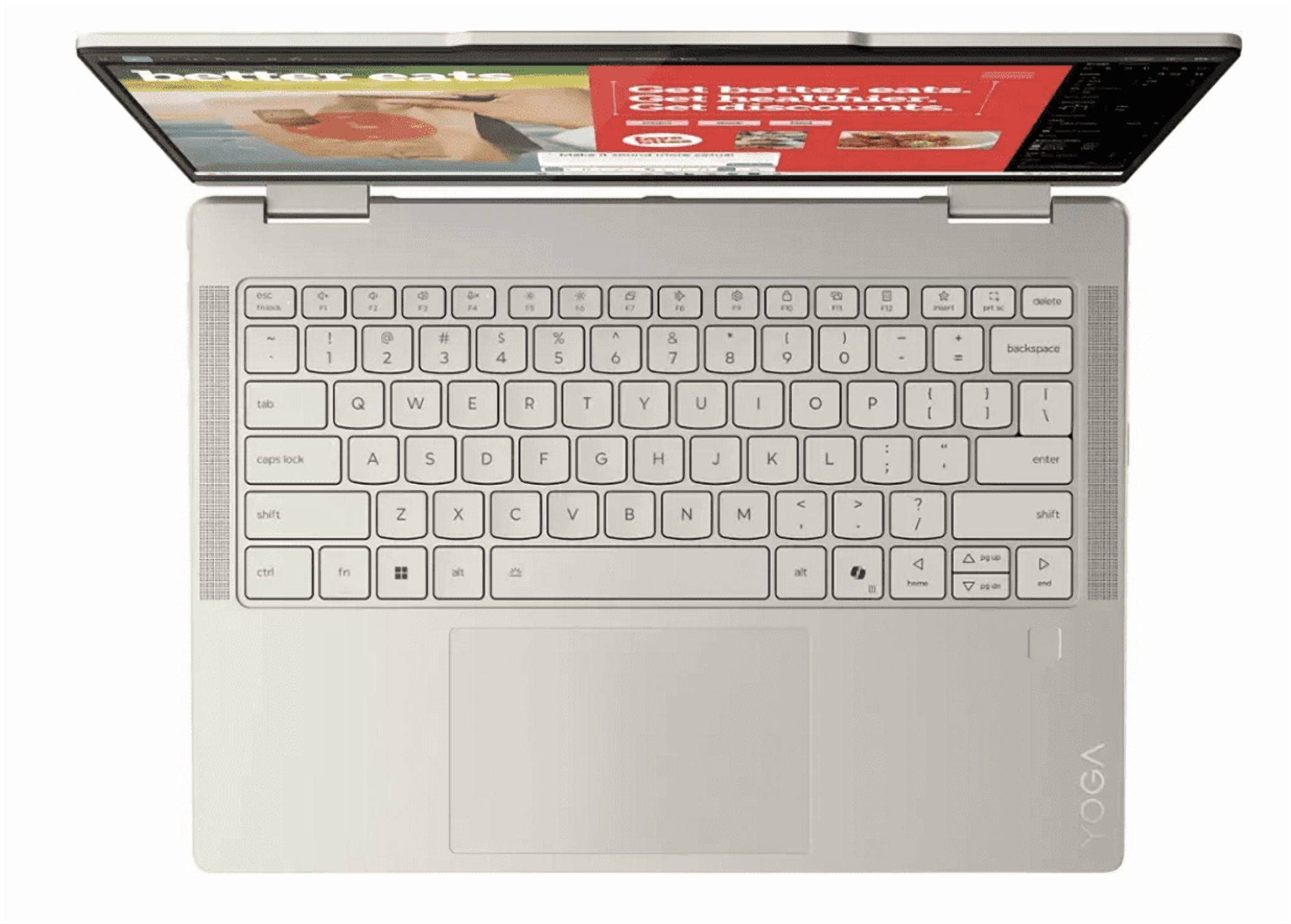 Lenovo Yoga AI Powered 2-in-1 Laptop 14.0in Touchscreen OLED WUXGA Display (AMD Ryzen AI 5 340, 16GB LPDDR5X, 512GB SSD, Backlit KB, Fingerprint, WiFi 7, Webcam, Bluetooth 5.4, Win 11 Home)