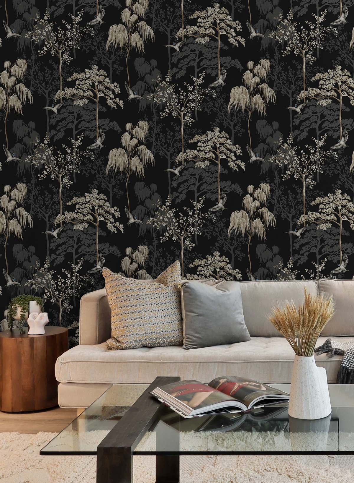 Arthouse Bird Garden Peel and Stick Wallpaper
