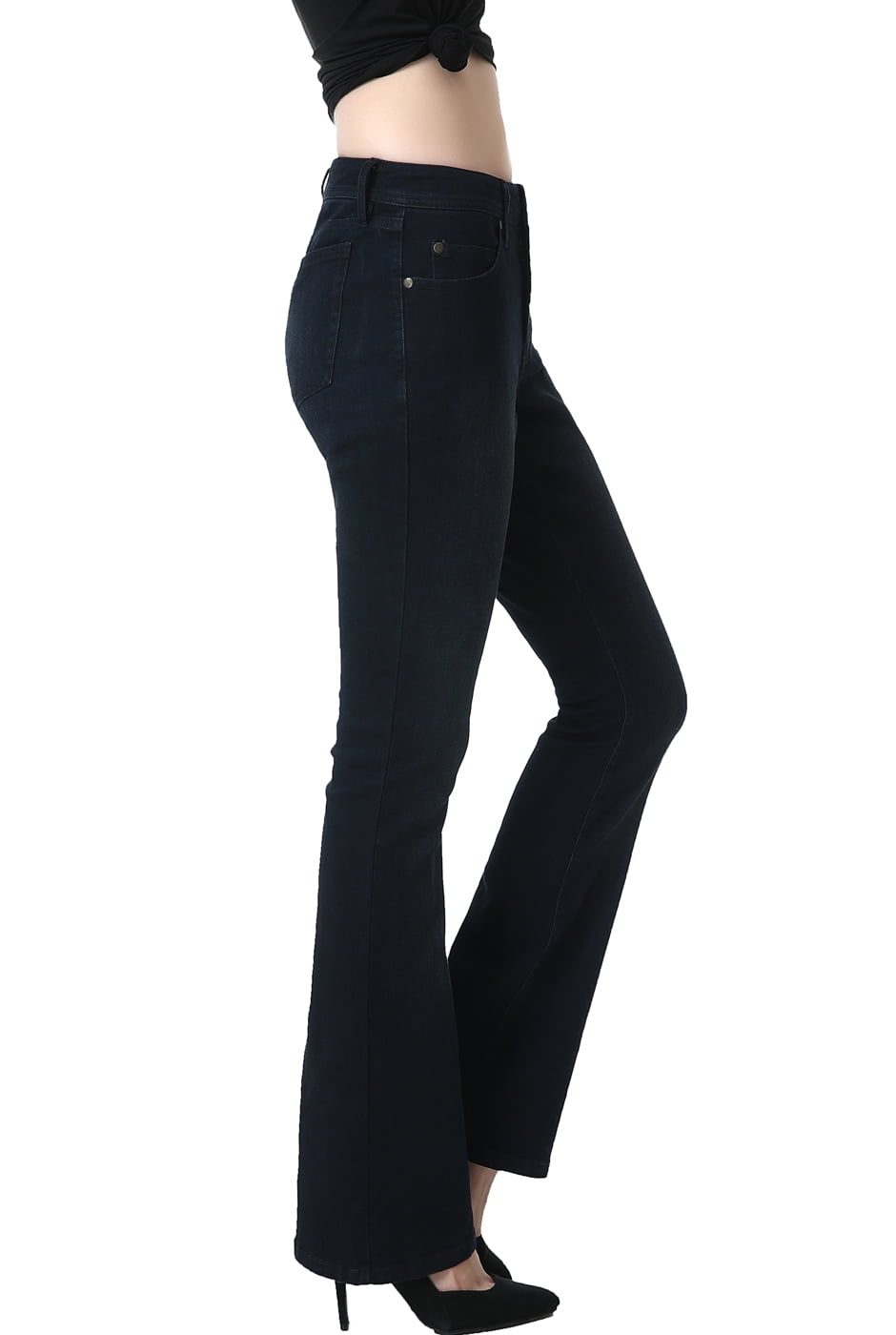 walmart black bootcut jeans