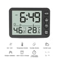 thumbnail image 1 of Digital Indoor Thermometer & Hygrometer with Clock LCD Display ℃/ ℉ Selectable Countdown Timer Accurate Temperature Humidity Monitor for Home Office, 1 of 7