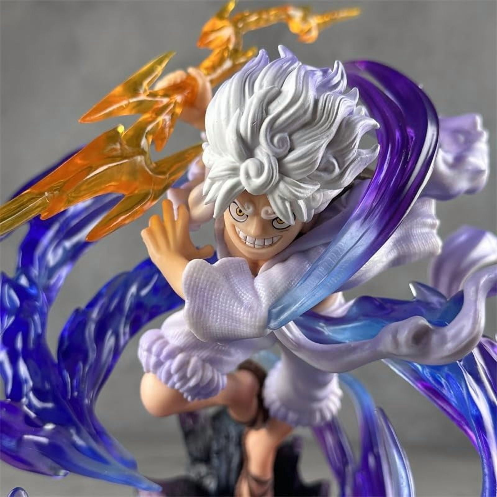 Luffy Figure Fighting Second Flow Sakura Nika Luffy Action Figures 23cm/9.1inch PVC Characters Handicrafts Souvenirs for Anime Fans Gifts (Luffy)