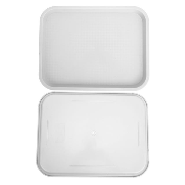 Fast Food Tray, Rectangular PP Fruit Plate Food Service Tray For Restaurant Canteen
