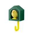 thumbnail image 1 of Ganchos Slhljlin para casa de pájaros, gancho de viscosa resistente para colgar en la pared de la cocina, gancho creativo y bonito, sin dejar rastro, sin perforar, gancho para puerta trasera (verde), 1 of 3