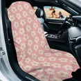 thumbnail image 2 of Xixirimido Sweating Car Seat Cover for Post Gym Workout, Running, Swimming, Beach Universal Fit Non-Slip Towel Bucket Seat Protector for Cars SUV Trucks, Pink Plumeria Flower, 2 of 8