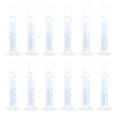 thumbnail image 5 of Uxcell 25ml 2-Sided Metric Marking Plastic Graduated Cylinder 12 Pack, 5 of 5
