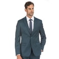 thumbnail image 2 of Porto Filo Men's 2 Piece Dark Teal Slim Fit Suit, 2 of 4