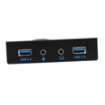 thumbnail image 3 of 3.5'' 2 USB3.0 un Hub + HD Audio à 20Pin en-Tête Panneau de Lecteur avant Disquette, 3 of 6