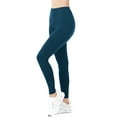 thumbnail image 5 of ClothingAve. Womens Essential Ultra Soft Stretchy Moisture-Wicking Workout Leggings Loungewear Teal Small, 5 of 7