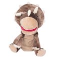 thumbnail image 2 of Marioneta de mano de animal, marioneta de mano de peluche, juguete de peluche suave y lindo con boca abierta y móvil, café, 25cm, 2 of 9