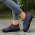 thumbnail image 6 of Chenyee Womens Snow Boots Comfortable Slip On Fleece Lined Outdoor Winter Warm Non Slip Work Ankle Booties, 6 of 8