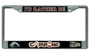 SignMission I'd Rather Be Duck Hunting Plastic License Plate Frame 