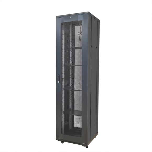 FixtureDisplays® 48U Server Cabinet Top Vented Rack 86.5x23.5x24.5", with 2 Shelves 22176