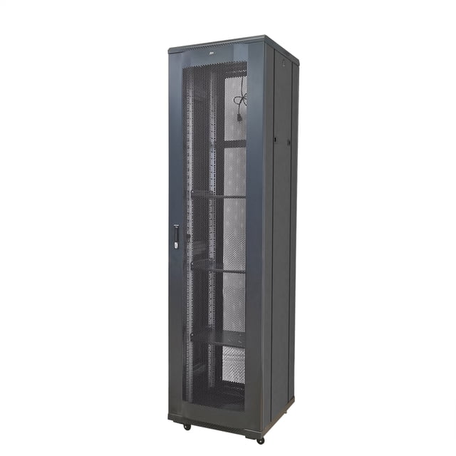 FixtureDisplays® 48U Server Cabinet Top Vented Rack 86.5x23.5x24.5", with 2 Shelves 22176