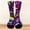 Dark Blue, variant on Thigh High Stockings Cute Animal Pattern Knitted Warm Mid Calf Socks Thermal Socks Blue One Size