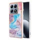 thumbnail image 1 of KAIYANG Funda para Xiaomi 14T Pro YB IMD Series-1 Style-A IMD Marble Flower Pattern TPU para teléfono - Púrpura F Milky Way Marble Blue Multicolor, 1 of 5