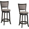 thumbnail image 1 of Best Master Furniture Maria 29" Transitional Wood Bar Stool in Gray (Set of 2), 1 of 1