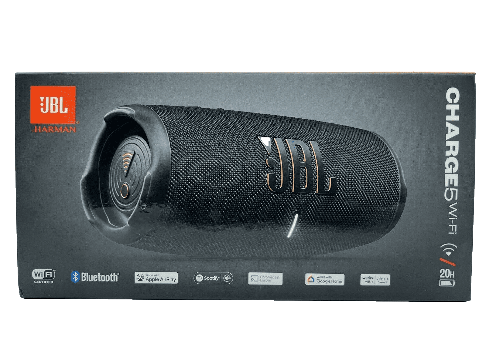JBL Charge 5 Enceinte portable avec Wi-Fi et Bluetooth - Noir