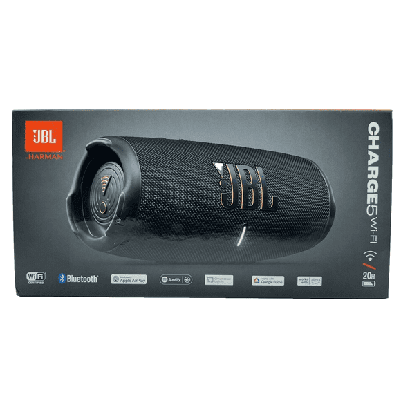 Open Box - JBL by HARMAN JBLCHARGE5WIFIBAM JBL Charge5 Wi-Fi Speaker JBLCHARGE5WIFIBAM  Black