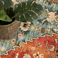 thumbnail image 4 of Lahome 8'x10' Area Rugs for Living Room,Machine Washable Rugs,Low Pile Non Slip Vintage Floral Print Rug Carpet for Entryway,Hallway,Kitchen,Home Decor,Geometric Tribal, 4 of 15