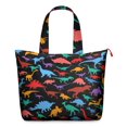 thumbnail image 1 of Modern Dinosaur Travel Duffel Bag, Abstract Watercolor Dino Print Tote, Cute Baby Dinosaur Pattern Weekender for Weekend Travel, 1 of 5