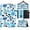Blue Flower, variant on TECH CIRCLE iPad 10th Generation Case iPad 10.9 Inch Case 2022, iPad Case 10th Generation Multi-Angle Viewing Stand Cover with Hand Strap Card Slots Wallet Case for iPad 10th Gen 10.9" 2022,Sunflower