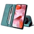 thumbnail image 3 of For Google Pixel 9 / 9 Pro Flip Wallet Case,[RFID Blocking]PU Leather Magnetic Folio Cover,With Card Slots,Flip Folding Kickstand,Shockproof TPU Anti-fall Rugged Phone Case Cover,Green, 3 of 11