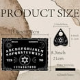 thumbnail image 2 of Six Pointed Star Spirit Board Game Talking Board Supply Metaphysical Telling Tool Dowsing Divination Set with Luncheonette for Hunting Spiritual Game 11.8x8.3 Inch Black, 2 of 9