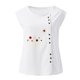 thumbnail image 4 of Mujer Verano Casual Sin mangas Botón Chaleco Cuello redondo Blusa suelta Active Top Mujer Fridja  gh2313, 4 of 4