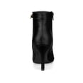 thumbnail image 2 of Unique Bargains Women's Stiletto Heels Pointed Toe Side Zip Ankle Boots, 2 of 7