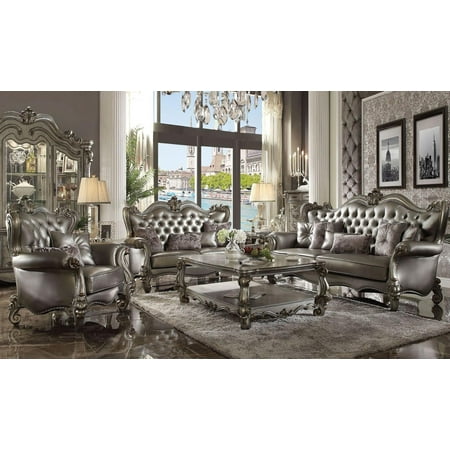 Acme Furniture 56820 Versailles Silver Antique Platinum