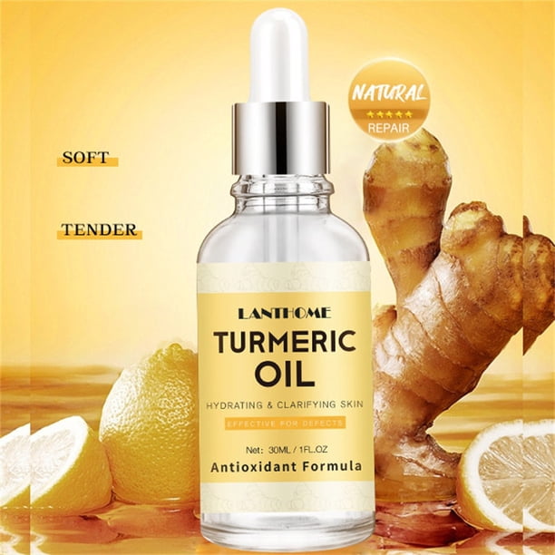 Cúrcuma Suero Corrector de Manchas Oscuras | Removedor de Hiperpigmentación Iluminador | Crema hidratante para la piel | Reduce las manchas de la edad, las manchas solares, las cicatrices |