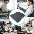 thumbnail image 3 of Relieve Back Pain & Improve Posture with Memory Foam Car Wedge Seat Cushion, 3 of 9