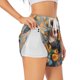 thumbnail image 1 of Balery Elegant Cute Panda Sunflower Pantalones cortos deportivos para mujer con forro y dos bolsillos, elásticos, para entrenamiento, gimnasio, yoga-Large, 1 of 7