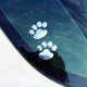 thumbnail image 5 of 5 pares de pegatinas de coche con huella 3D de pata de perro y oso para decoración de coche, Color plateado, 5 of 5