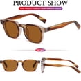 thumbnail image 4 of Gafas de Sol Retro Cuadradas con Montura Gruesa AIEYEZO UV400 Unisex, 4 of 6