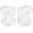 thumbnail image 2 of 18"OD x 3"ID x 6 1/4"C x 1"P Luna Architectural Grade PVC Contemporary Ceiling Medallion, Two Piece, 2 of 11