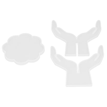 

Resin Flower Pot Shelf Mold Unique Shape 3Pcs Irregular Soft Silicone DIY Flower Pot Shelf Mold For DIY Crafts Hand Flat Pad 60-742