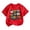 AB225 Red, variant on Bainana Boy'S Short Sleeve T Shirts Letter Print Leisure Tops Big Kids Summer Tees