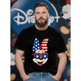 thumbnail image 1 of T-shirt Femme Patriotique Mickey Mouse Drapeau Américain Rouge, 1 of 5