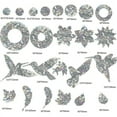 thumbnail image 3 of Pegatinas de seguridad para puertas corredizas, alertas decorativas para puertas y ventanas de vidrio, prevención de colisiones con aves con material reflectante, adhesivo de doble cara para una, 3 of 6