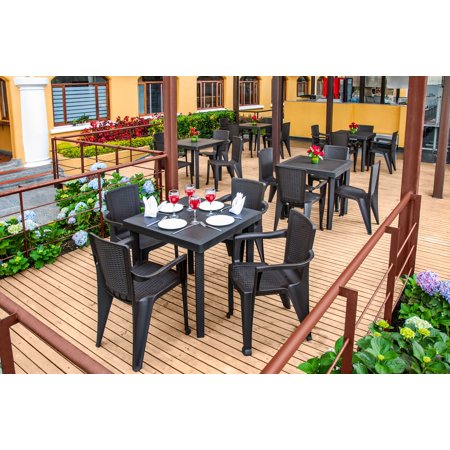 MQ INFINITY 5-Piece Chair and Table Set, Espresso Nigeria Ubuy