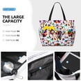 thumbnail image 2 of Wukai Mexican Bright Style Print Zipper Bag,large Beach Tote Bag,Waterproof Sandproof Bag,Grocery and Picnic Tote Travel Bag, 2 of 5