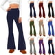 thumbnail image 1 of Pincandy Women's Solid Color Elastic Waist Yoga Flared Pants, Comfortable, Casual & Fitness Activities, 1 of 6