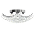 thumbnail image 6 of CWI Lighting Queen 4 Light Transitional Metal Flush Mount in Chrome, 6 of 7