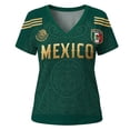 thumbnail image 6 of 2026 New Mexico Soccer Jersey Women, Mexican Jersey Soccer T-Shirt, Jersey De Mexico V-Neck Short Sleeve Football Shirt, Athletic Training Uniform for Adult, 6 of 6