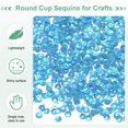 thumbnail image 2 of Uxcell 4-Pack Loose Sequins, 4 mm Round Cup Sequins Paillettes for DIY Projects/Sewing [AB Light Blue], 2 of 6